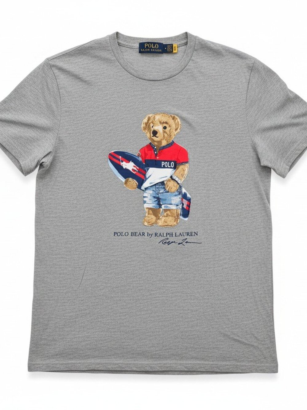 Polo Ralph Lauren Short Sleeve Custom Slim Fit Bear Polo Bear T-Shirt (M)